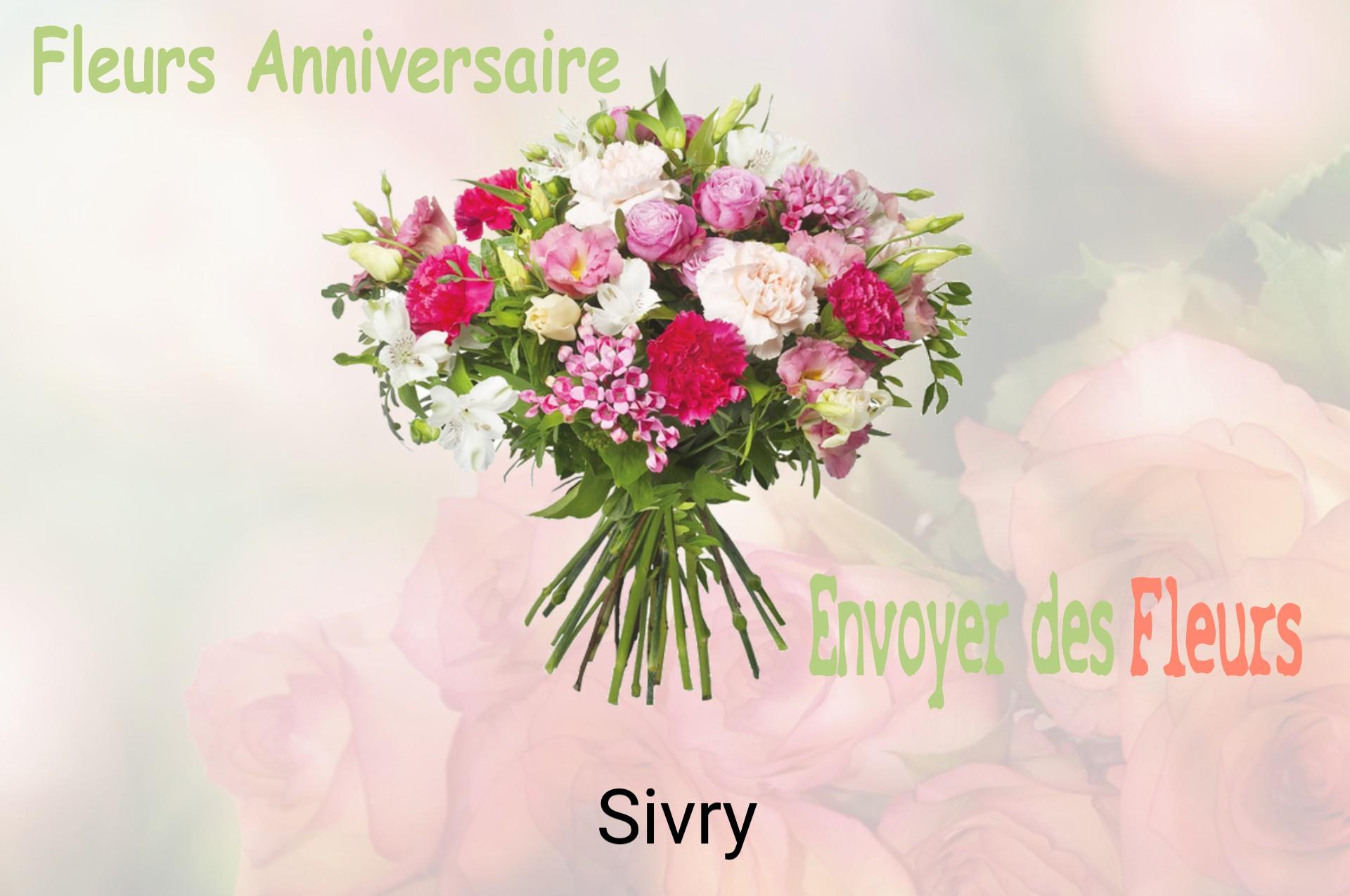 Bouquet de fleurs d’anniversaire livré à Sivry