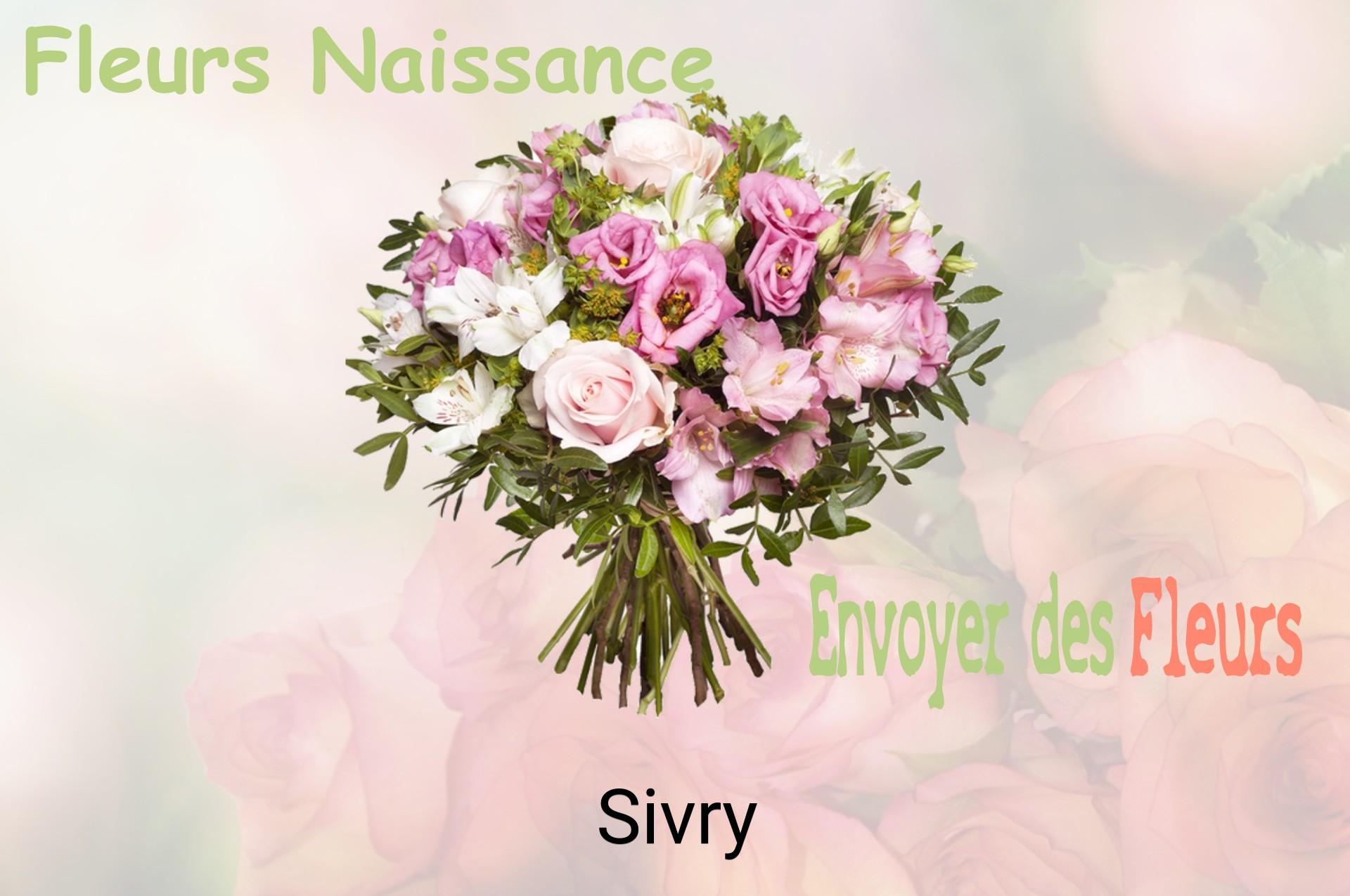 Bouquet de fleurs de naissance livré à Sivry